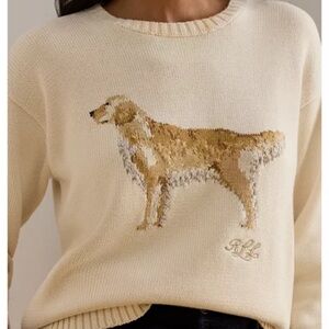 Ralph Lauren Golden Retriever Sweater XL
